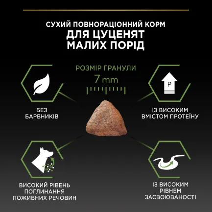 Сухий корм PRO PLAN Small &amp; Mini Puppy <1 Healthy Start для цуценят дрібних порід з куркою 3 кг — Фото 8