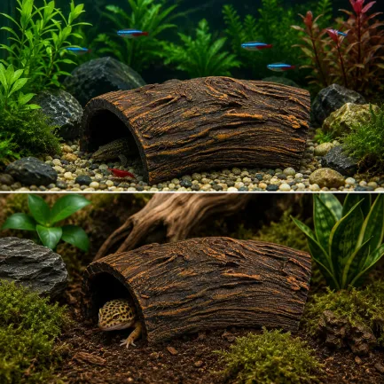 Декорація Hobby Root Wood Cave 1 17x8,5x5см для акваріума і тераріуму (41790) — Фото 2