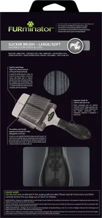 Щітка-пуходерка FURminator для котів і собак, м'яка — Фото 6