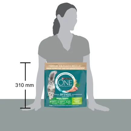 Сухий корм PURINA ONE Indoor для дорослих котів що постійно перебувають у приміщенні комплекс Bifensis з індичкою 1,5 кг — Фото 2