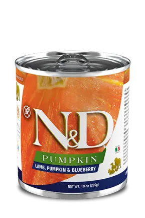 Вологий корм для собак Farmina N&amp;D Grain Free PUMPKIN LAMB ADULT MEDIUM &amp; MAXI беззерновий з гарбузом, ягням, чорницею 285 г