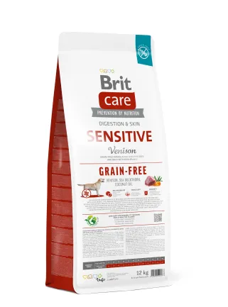 Сухий корм Brit Care Dog Grain-free Sensitive для собак з чутливим травленням, беззерновий з олениною, 12 кг — Фото 2