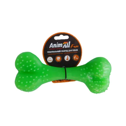 Іграшка AnimAll Fun кістка, зелена, 25 см