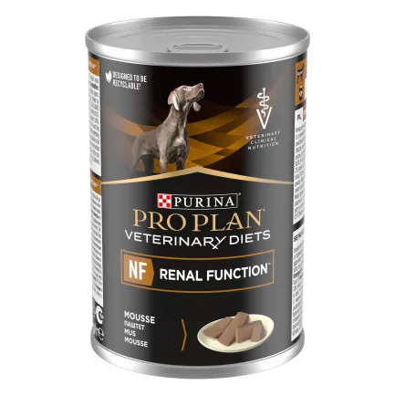 Вологий дієтичний корм PRO PLAN VETERINARY DIETS NF Renal Function для дорослих собак для підтримання функції нирок при хронічній хворобі нирок, мус 400 г — Фото 2