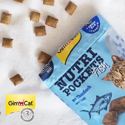 Ласощі для котів GimCat Nutri Pockets Fish Тунець 60 г — Фото 4