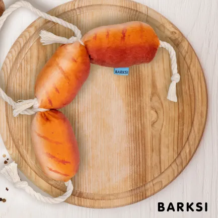 Іграшка для Собак Barksi з канатом Сосиски 17 х 10 см — Фото 1