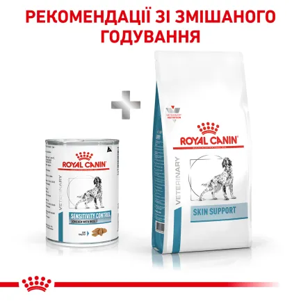 Дієтичний вологий корм Royal Canin SENSITIVITY CONTROL DOG CHICKEN (паштет) для собак 420 г — Фото 4
