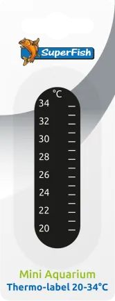 Термометр-наклейка акваріумний SF AQUARIUM THERMO LABEL 20-34°C (A4060504)