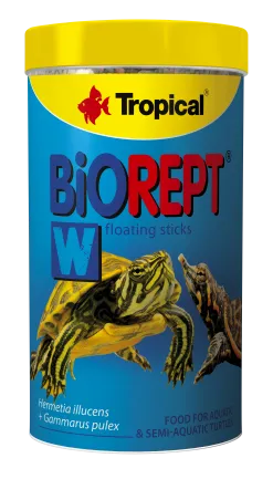 Сухий корм Tropical Biorept W для водоплавних черепах, 75 г (гранули)