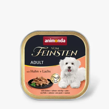 Корм вологий для собак Animonda Vom Feinsten delicious sauce Adult with Chicken + salmon з куркою і лососем, 150 г