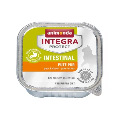 Корм вологий ветеринарний для котів Integra Protect Intestinal Pure Turkey при захворюванні ШКТ, моно індичка, 100 г