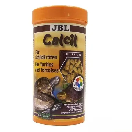 Корм в формі паличок з мінералами JBL Calcil для водних і болотяних черепах, 250 мл