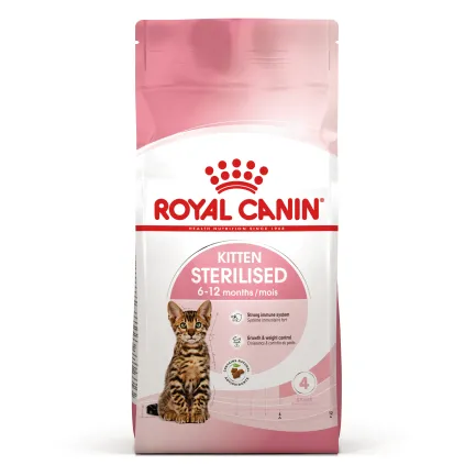 Сухий корм Royal Canin KITTEN STERILISED для кошенят всіх порід 0,4 кг+KITTEN STERILISED CIG 85 г
