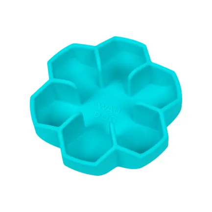 Миска для повільного харчування WAUDOG Silicone, 450 мл, блакитний — Фото 4