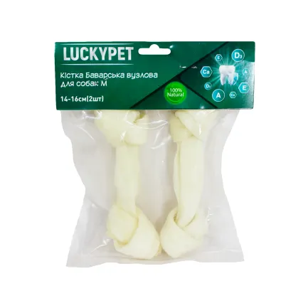 Кістка Баварська вузлова №3 M, 14-16 см, 2шт/уп, Lucky Pet