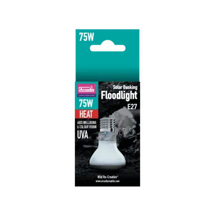 ARCADIA SOLAR BASKING FLOODLIGHT 75 WATT (R2100120) світло-теплова лампа для рептилій