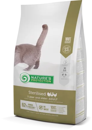 Сухий корм для стерилізованих котів та кішок Nature's Protection Sterilised 7кг