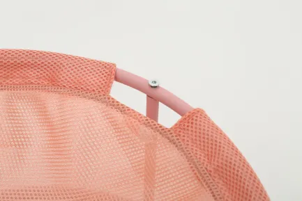 Складаний лежак для домашніх тварин MISOKO Pet bed round, 45x45x22 cm, pink — Фото 2