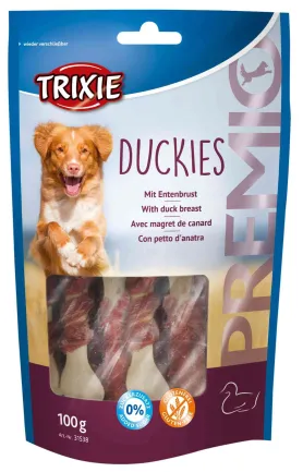 Ласощі Trixie Premio Duckies для собак, кальцієві кісточки з качкою, 100 г