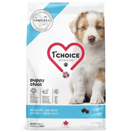 1st Choice Puppy Medium and Large ФЕСТ ЧОЙС ЦУЦЕНЯ СЕРЕДНІХ ВЕЛИКИХ сухий суперпреміум корм для цуценят середніх і великих порід 12 кг