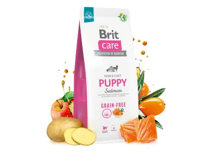 Сухий корм Brit Care Dog Grain-free Puppy для цуценят, беззерновий з лососем, 12 кг — Фото 5
