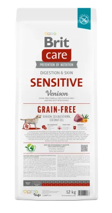 Сухий корм Brit Care Dog Grain-free Sensitive для собак з чутливим травленням, беззерновий з олениною, 12 кг — Фото 4