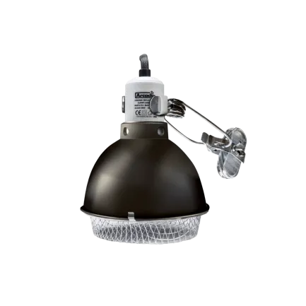 ARCADIA REFLECTOR CLAMP LAMP WITH CERAMIC HOLDER E27 14CM GRAPHITE (R2100070) світильник для тераріума — Фото 1
