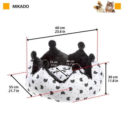 Ferplast MIKADO BEDDING Лежак для котів, х/б — Фото 1