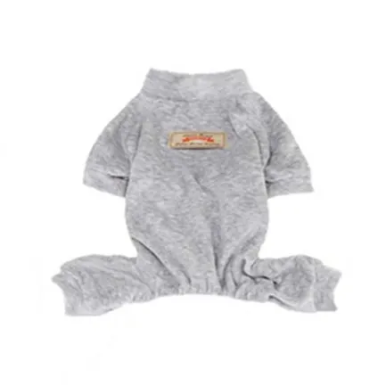 Костюм Dobaz Royal velour велюровий для собаки, сірий, L