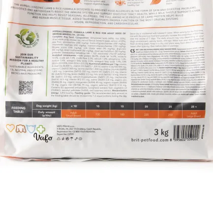 Сухий корм Brit Care Dog Hypoallergenic Adult Medium Breed для собак середніх порід, гіпоалергенний з ягням, 3 кг — Фото 5