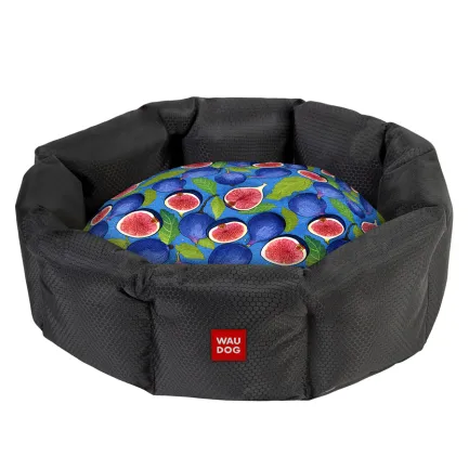 Лежанка для собак WAUDOG Relax, малюнок "Інжир", M, Ш 42 см, Д 52 см, В 19 см