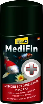 Засіб Tetra Pond MediFin для ставкових риб, лікарський засіб проти інфекцій та хвороб, 1 л на 20 000 л — Фото 2