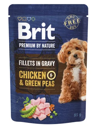 Корм вологий Brit Premium Fillets in Gravy Multipack для собак малих порід філе в соусі Мультипак 12 шт х 85 г — Фото 1