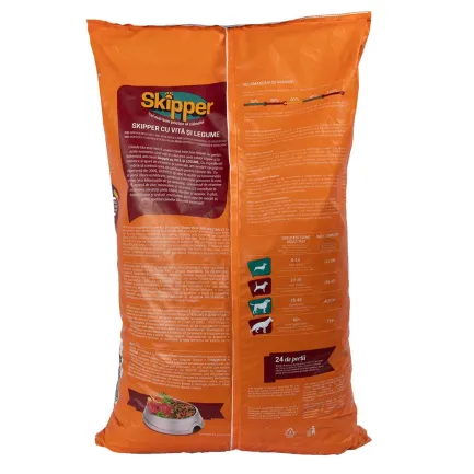 Сухий корм Skipper для собак, яловичина та овочі, 10 кг — Фото 2