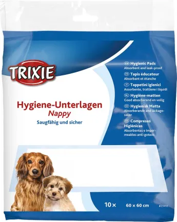 Пелюшки Trixie для собак, 60 x 60 см, 10 шт. (целюлоза)