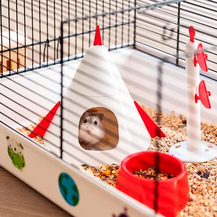Ferplast CAGE CRICETI 9 SPACE BLACK(x1) Клітка для хом'яків з декором — Фото 5