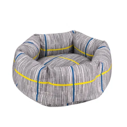 Лежак для Тварин BronzeDog Comfort Круглий Сірий M