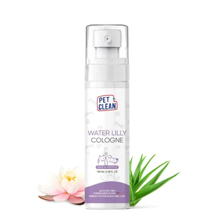 Парфумований спрей Pet Clean PET COLOGNE WATERLILLY після грумінгу для надання свіжості шерсті тварин між купаннями з легким ароматом квітки лотосу 100мл