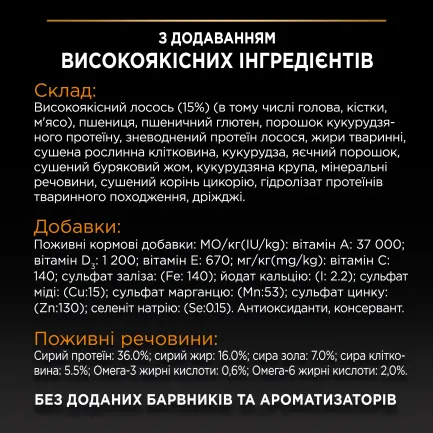 Сухий корм PRO PLAN Adult 1+ Derma Care для дорослих котів для підтримки здоров'я шкіри та краси шерсті з лососем 400 г — Фото 5