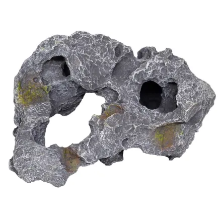 Декорація камінь з отворами Hobby Cavity Stone dark 4 21x18x28см (40148) — Фото 1