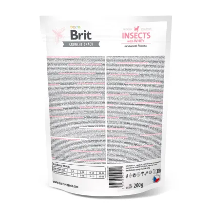 Ласощі для цуценят Brit Care Dog Crunchy Cracker Puppy Insects для росту, комахи, сироватка і пробіотики, 200 г — Фото 2