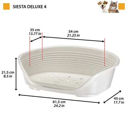 Ferplast SIESTA DELUXE 4 Місце д/собаки з пластику чорне — Фото 1