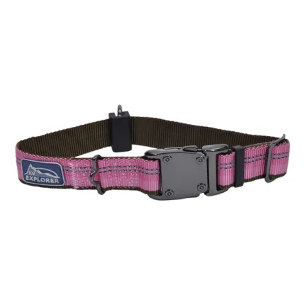 Coastal K9 Explorer Collar КОСТАЛ К9 ЕКСПЛОРЕР світловідбивний нашийник для собак, 2.5х30-46см Рожевий