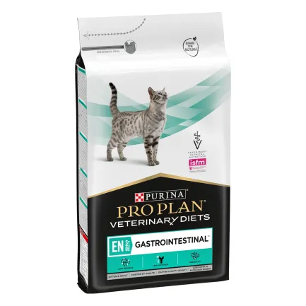 Сухий дієтичний корм PRO PLAN VETERINARY DIETS EN Gastrointestinal для кошенят та дорослих котів для зменшення розладів кишкової абсорбції та годівлі у період відновлення, одужання 5 кг — Фото 1