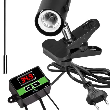 Світильник з затискної ручкою і термостатом ReptiSun Temperature Control 200W — Фото 3