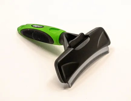 Гребінець-граблі для собак та котів Mr.Fluffy Pet self claening deshedding tool, large — Фото 2