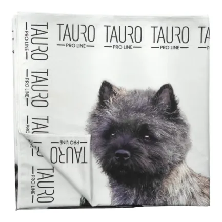 Tauro Pro Line Рушник з мікрофібри високопоглинальний з тер'єрами, 80 x 160 см — Фото 2