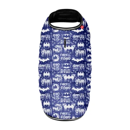 Курточка-накидка для собак WAUDOG Clothes, малюнок "Бетмен біло-блакитний", L, А 41 см, B 58-70 см, С 42-52 см — Фото 2