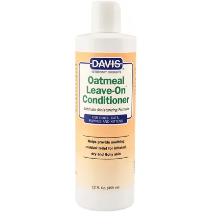Davis Oatmeal Leave-On Conditioner ДЕВІС ВІВСЯНЕ БОРОШНО суперзволожувальний кондиціонер для собак і котів, концентрат 0,355 л