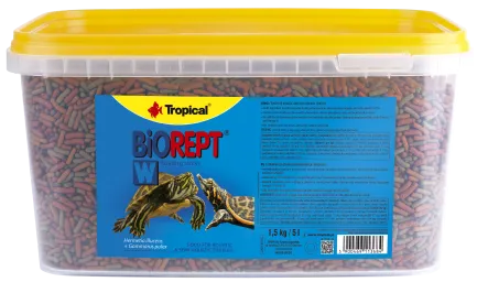 Сухий корм Tropical Biorept W для водоплавних черепах, 1,5 кг (гранули)